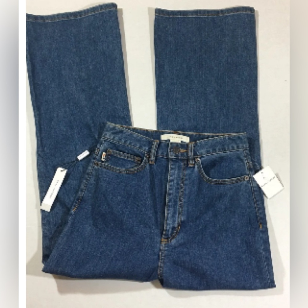 Marc Jacobs High Rise Flare Jeans Bright Blue size 28 - Picture 4 of 14